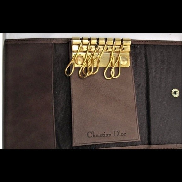 Christian Dior Leather Key Holder NWOT - Picture 1 of 3